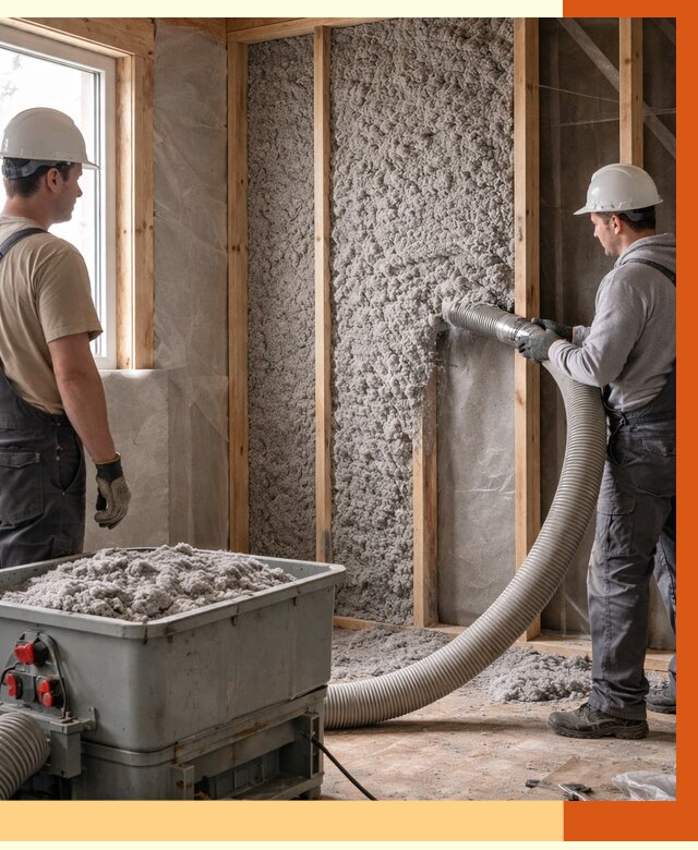 Утепление каркасного дома эковатой в калуге от 1821 руб. | ТепломастерКлг