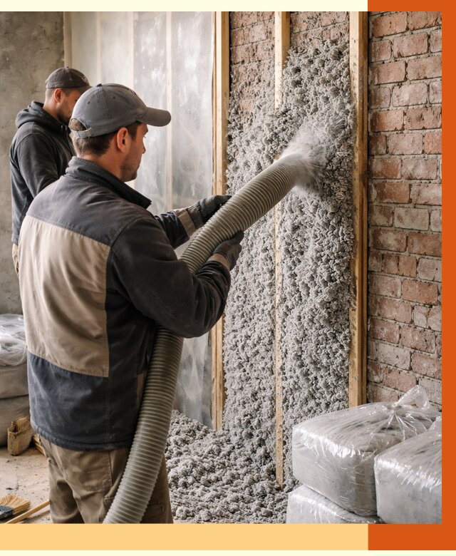 Утепление кирпичного дома эковатой в калуге от 2377 руб./м² | ТепломастерКлг