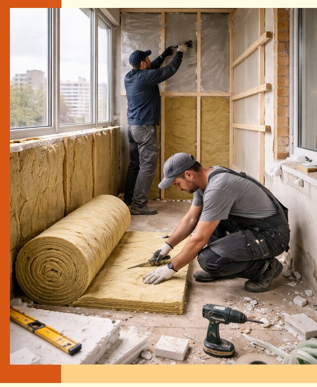 Утепление балкона под ключ в Калуге качественно и быстро