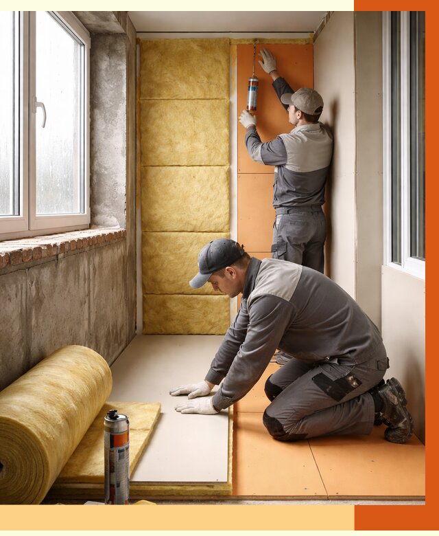 Утепление лоджии под ключ в калуге от 6574 руб/м2 — комплексное решение | ТепломастерКлг