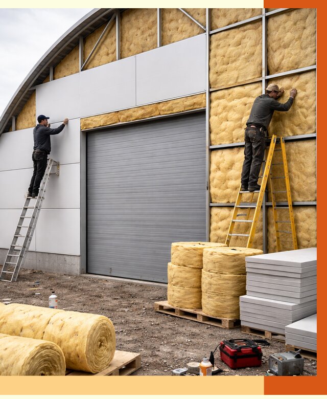 Утепление ангара пенополиуретаном в калуге от 7282 руб./м² — комплекс от ТепломастерКлг