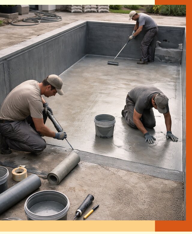 Профессиональная гидроизоляция бассейна в калуге от 6574 руб. за м2 | ТепломастерКлг